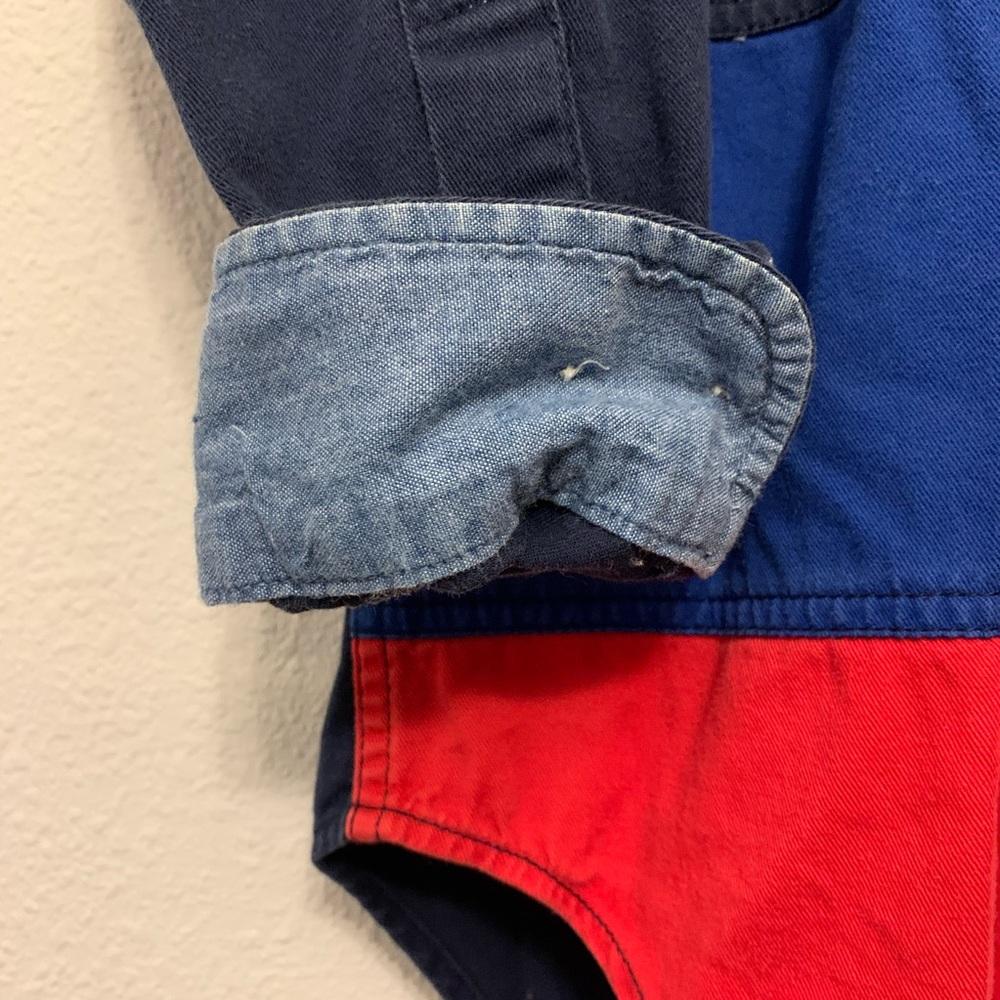 Tommy Hilfiger Medium Color Block Button Up Shirt - image 5